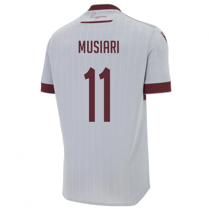 Danxen Criança Camisola Alessandro Musiari #11 Borgonha Branco Alternativa 2025/26 Camisa