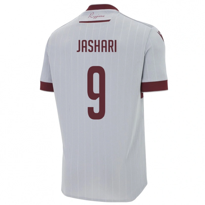 Danxen Criança Camisola Edion Jashari #9 Borgonha Branco Alternativa 2025/26 Camisa