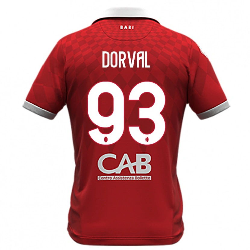 Danxen Criança Camisola Mehdi Dorval #93 Vermelho Branco Alternativa 2025/26 Camisa