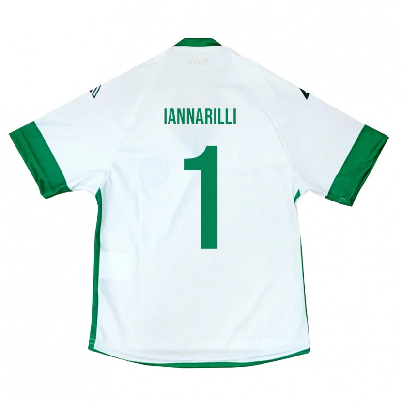 Danxen Criança Camisola Antony Iannarilli #1 Branco Verde Azul Alternativa 2025/26 Camisa