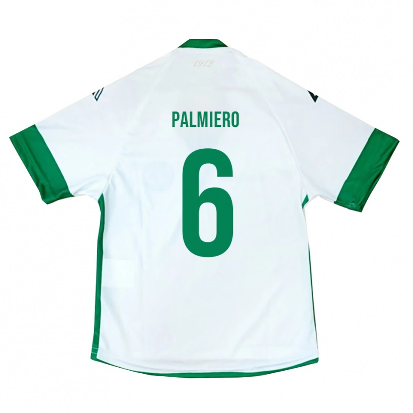 Danxen Criança Camisola Luca Palmiero #6 Branco Verde Azul Alternativa 2025/26 Camisa