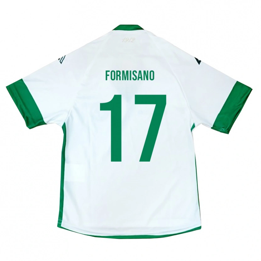 Danxen Criança Camisola Pasquale Formisano #17 Branco Verde Azul Alternativa 2025/26 Camisa