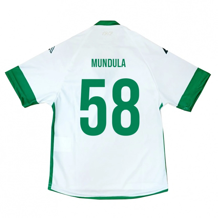 Danxen Criança Camisola Ciro Mundula #58 Branco Verde Azul Alternativa 2025/26 Camisa