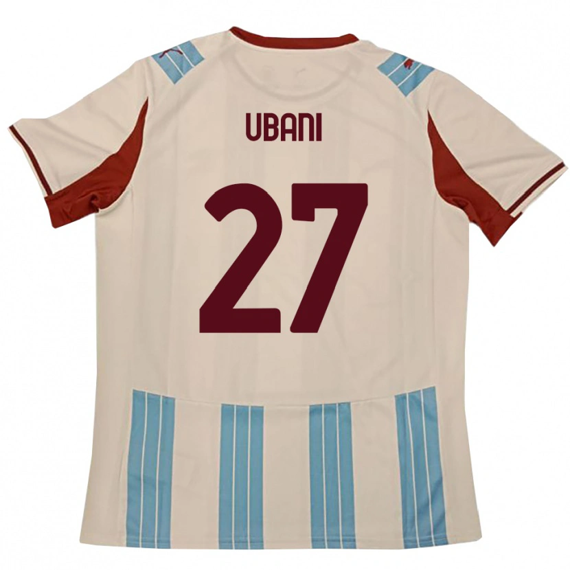 Danxen Criança Camisola Marlon Ubani #27 Azul Celeste Branco Alternativa 2025/26 Camisa