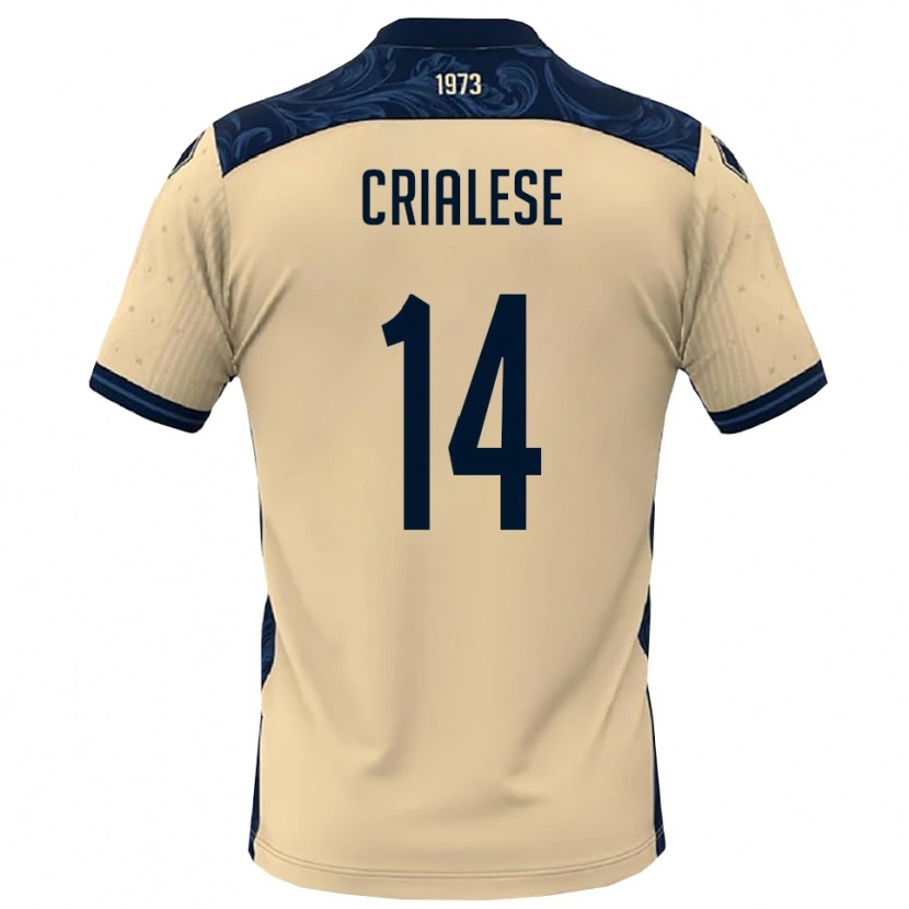 Danxen Criança Camisola Carlo Crialese #14 Branco Marinho Alternativa 2025/26 Camisa