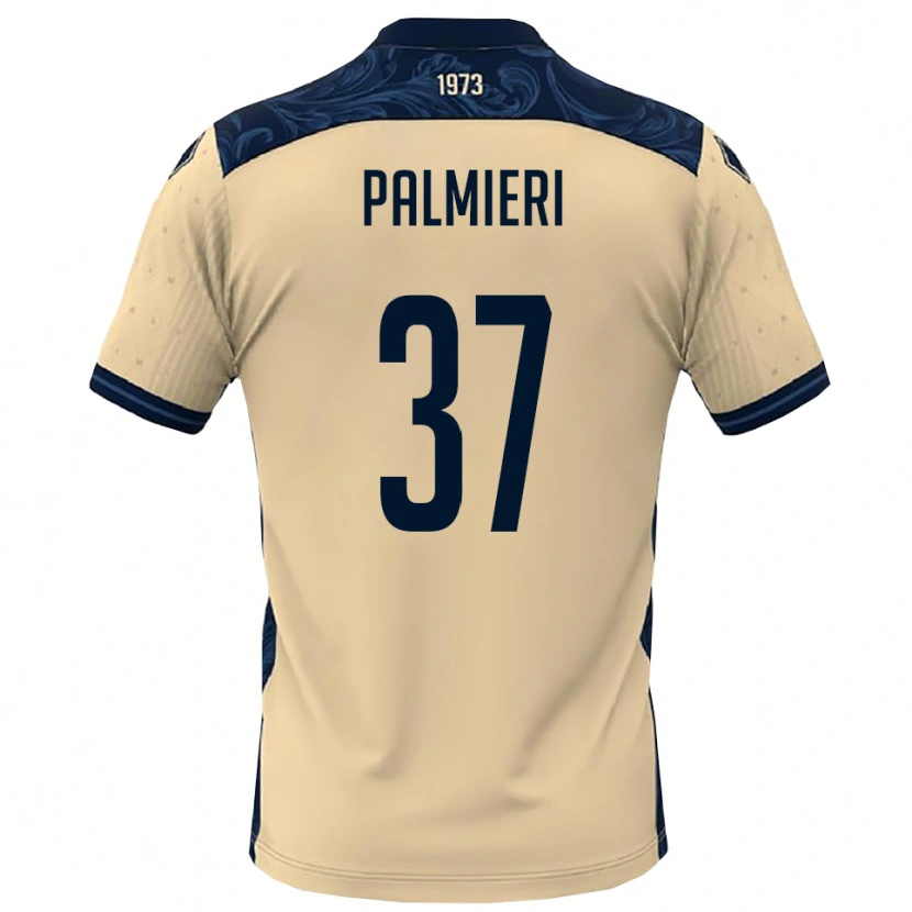 Danxen Criança Camisola Riccardo Palmieri #37 Branco Marinho Alternativa 2025/26 Camisa