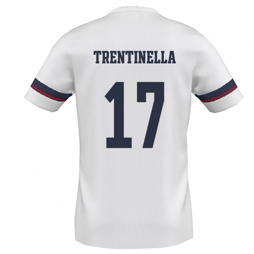 Danxen Criança Camisola Marco Trentinella #17 Branco Vermelho Alternativa 2025/26 Camisa