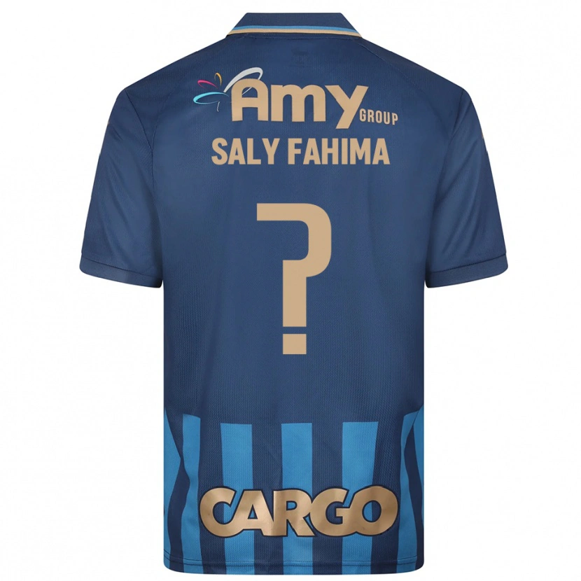 Danxen Criança Camisola Israel Saly Fahima #0 Azul Marinho Alternativa 2025/26 Camisa