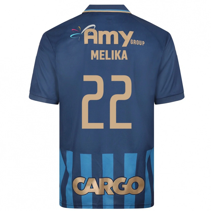 Danxen Criança Camisola Ofek Melika #22 Azul Marinho Alternativa 2025/26 Camisa