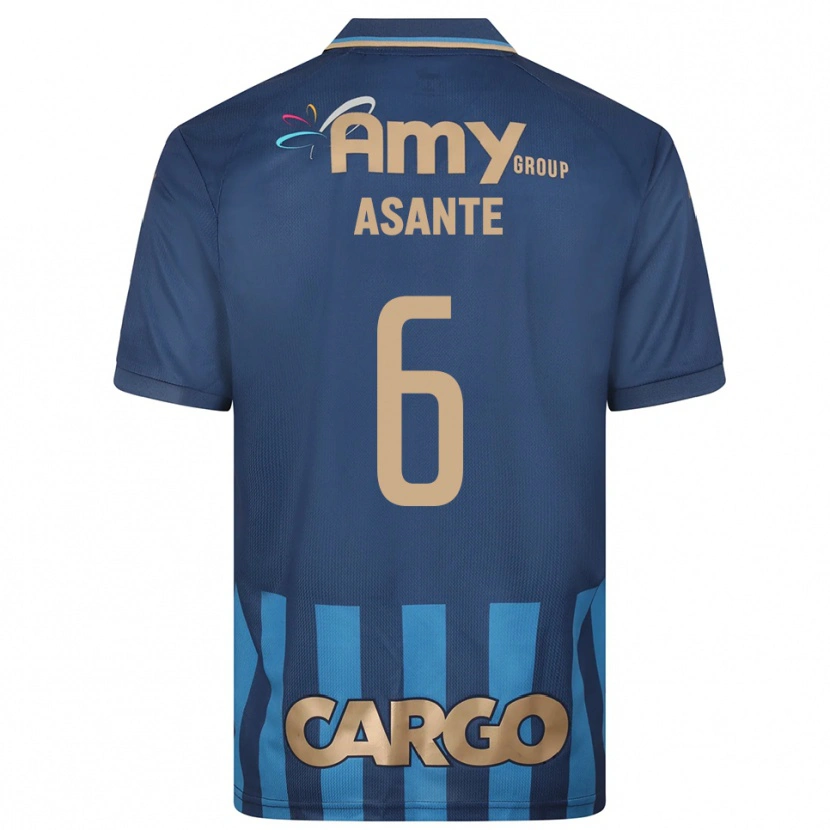 Danxen Criança Camisola Tyrese Asante #6 Azul Marinho Alternativa 2025/26 Camisa