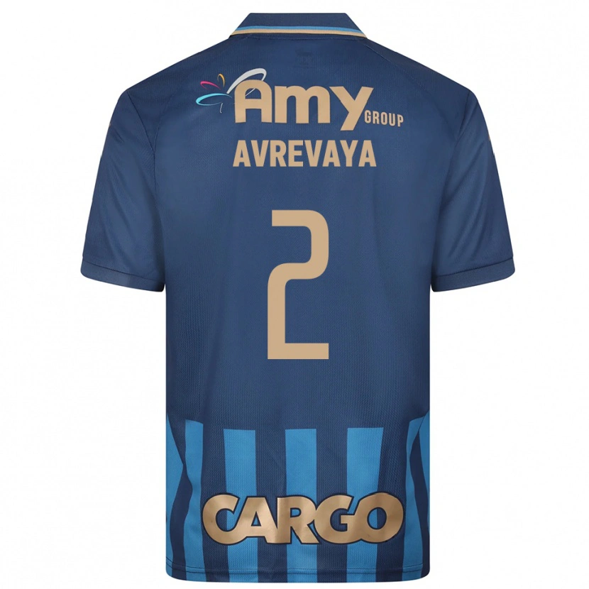Danxen Criança Camisola Liroy Avrevaya #2 Azul Marinho Alternativa 2025/26 Camisa