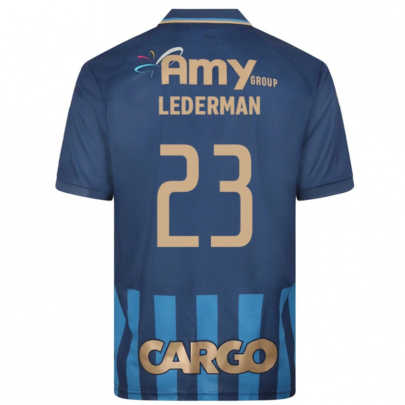 Danxen Criança Camisola Ben Lederman #23 Azul Marinho Alternativa 2025/26 Camisa