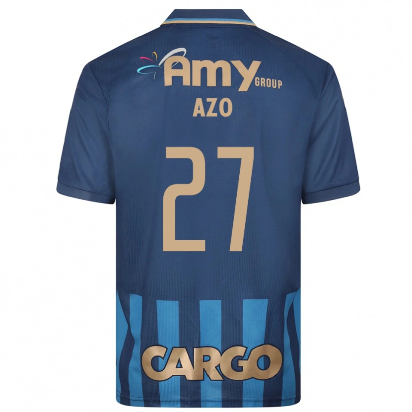 Danxen Criança Camisola Ori Azo #27 Azul Marinho Alternativa 2025/26 Camisa