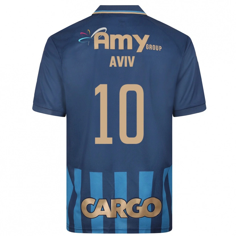 Danxen Criança Camisola Yoyo Aviv #10 Azul Marinho Alternativa 2025/26 Camisa