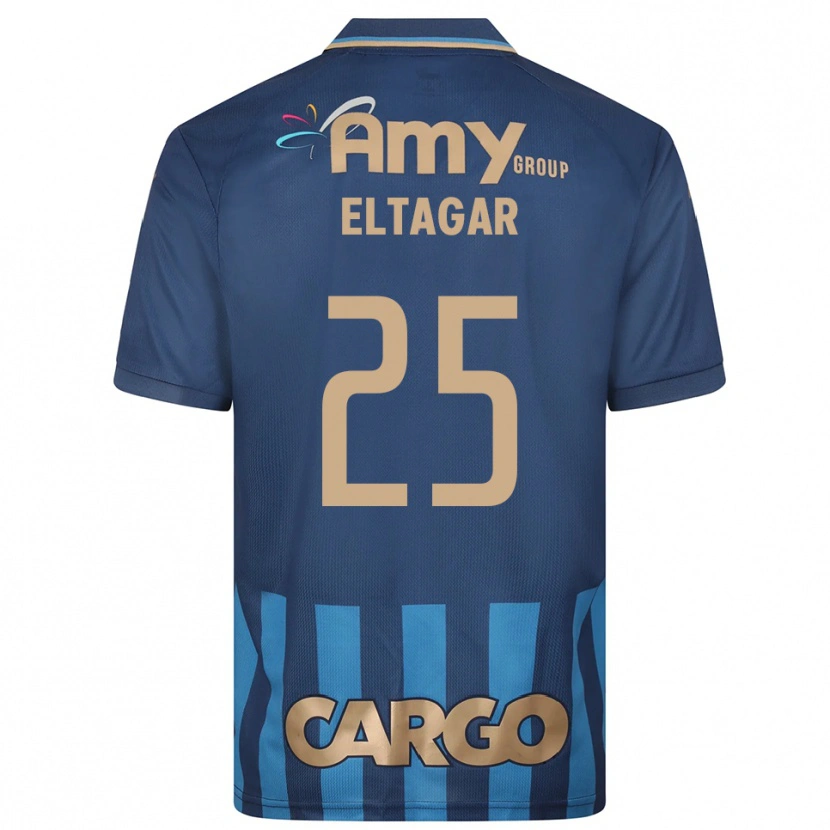 Danxen Criança Camisola Barak Eltagar #25 Azul Marinho Alternativa 2025/26 Camisa