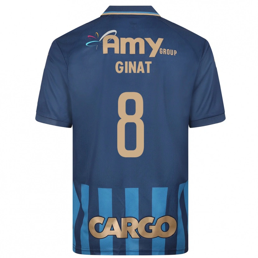 Danxen Criança Camisola Eran Ginat #8 Azul Marinho Alternativa 2025/26 Camisa