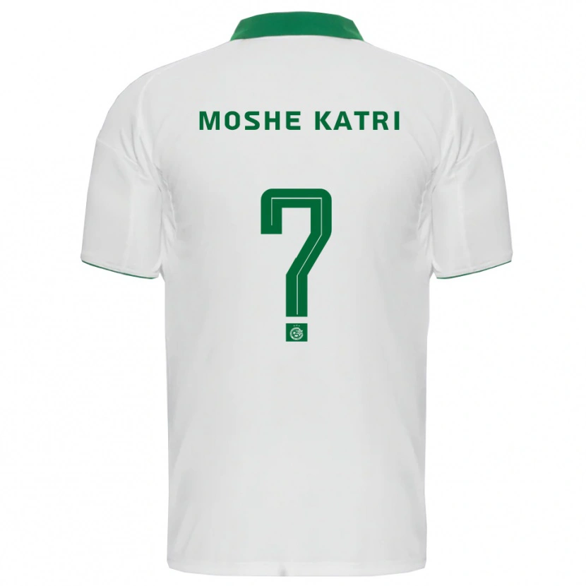 Danxen Criança Camisola Roy Moshe Katri #0 Branco Verde Alternativa 2025/26 Camisa