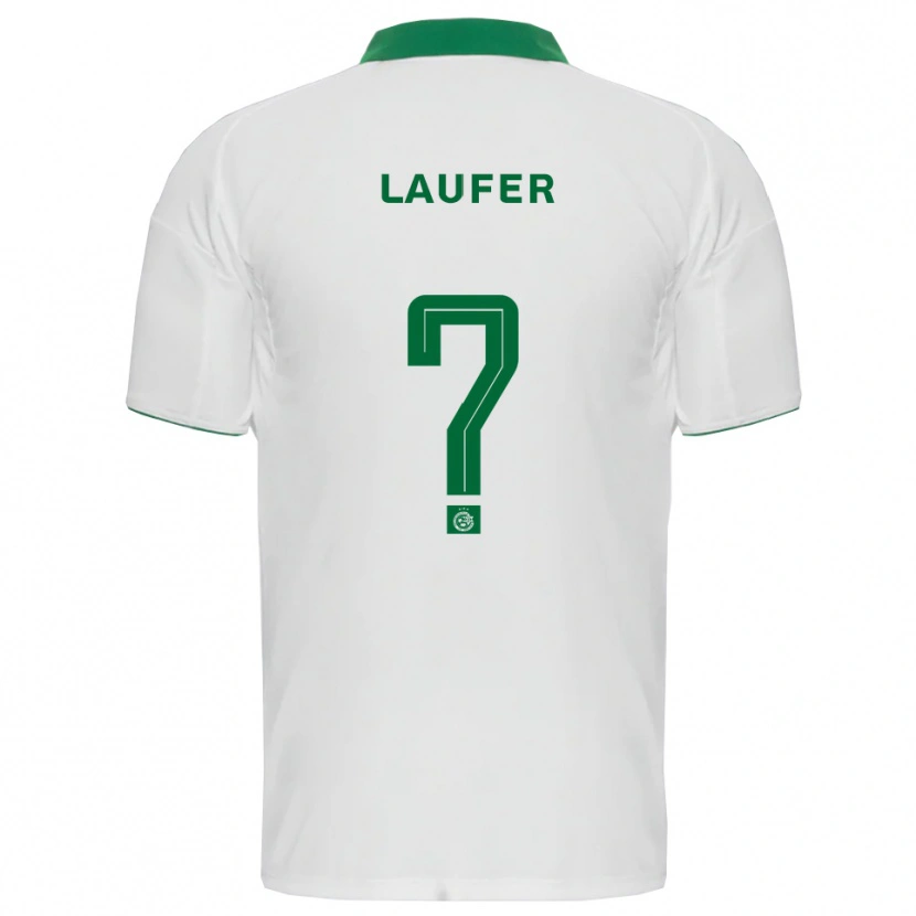Danxen Criança Camisola Ronny Laufer #0 Branco Verde Alternativa 2025/26 Camisa