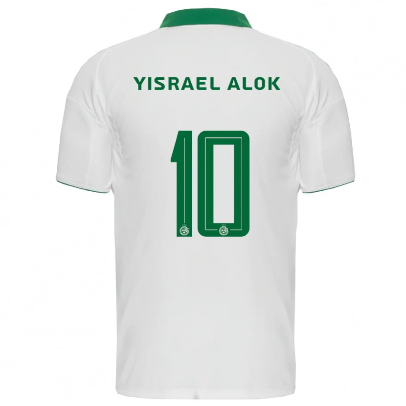 Danxen Criança Camisola Noam Yisrael Alok #10 Branco Verde Alternativa 2025/26 Camisa