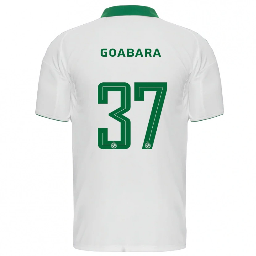 Danxen Criança Camisola Ibrahim Goabara #37 Branco Verde Alternativa 2025/26 Camisa