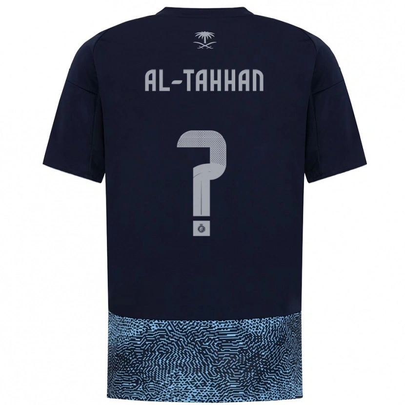 Danxen Criança Camisola Yousef Al-Tahhan #0 Marinho Azul Celeste Alternativa 2025/26 Camisa