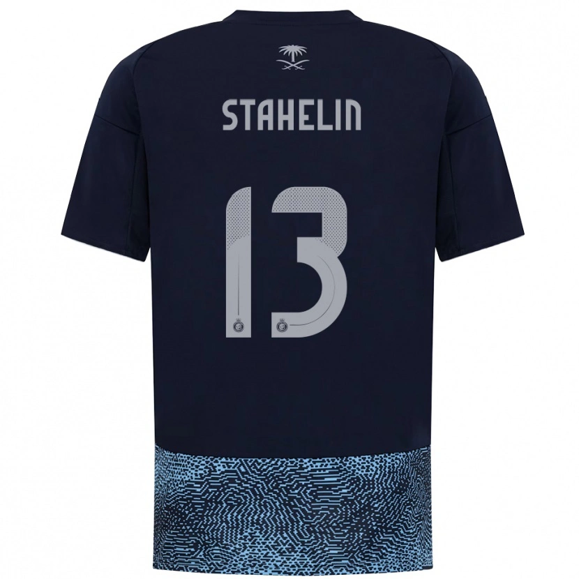 Danxen Criança Camisola Izabela Stahelin #13 Marinho Azul Celeste Alternativa 2025/26 Camisa