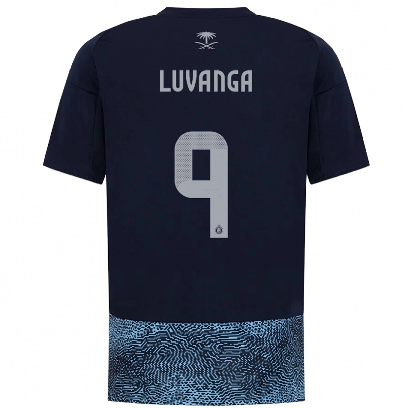 Danxen Criança Camisola Clara Luvanga #9 Marinho Azul Celeste Alternativa 2025/26 Camisa