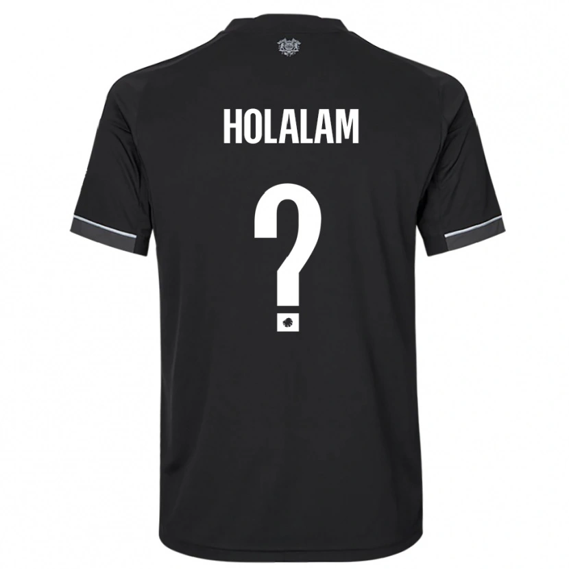 Danxen Criança Camisola Ishaq Holalam #0 Preto Branco Alternativa 2025/26 Camisa