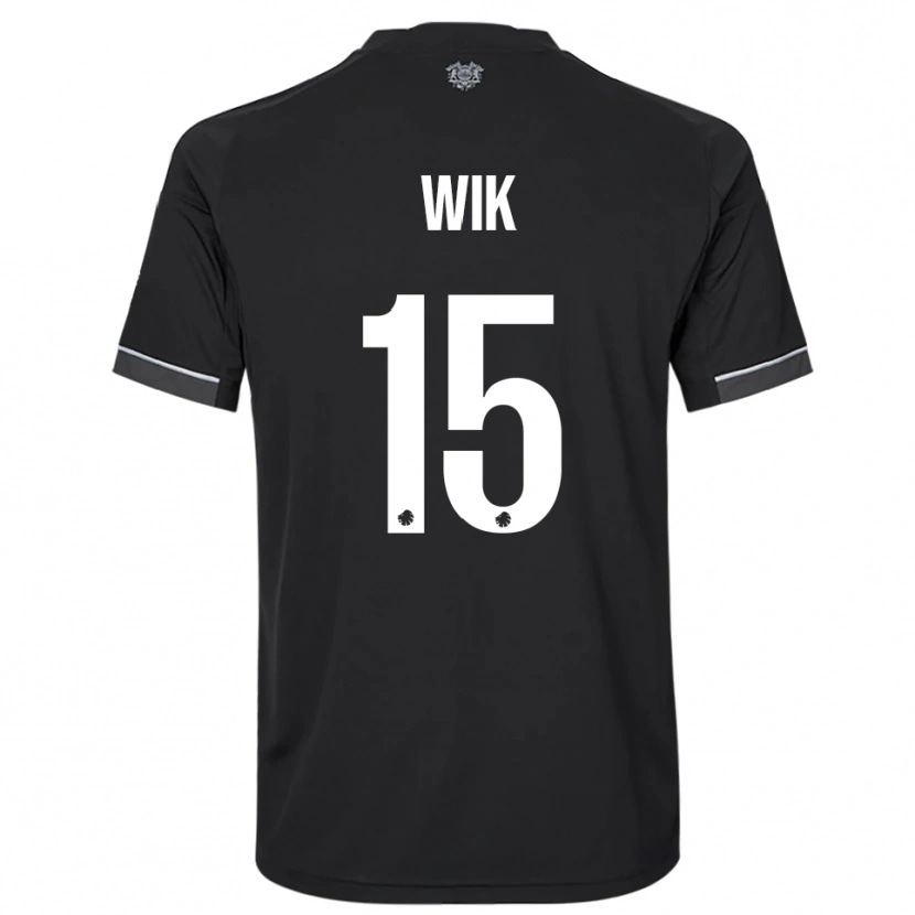 Danxen Criança Camisola Viktoria Wik #15 Preto Branco Alternativa 2025/26 Camisa