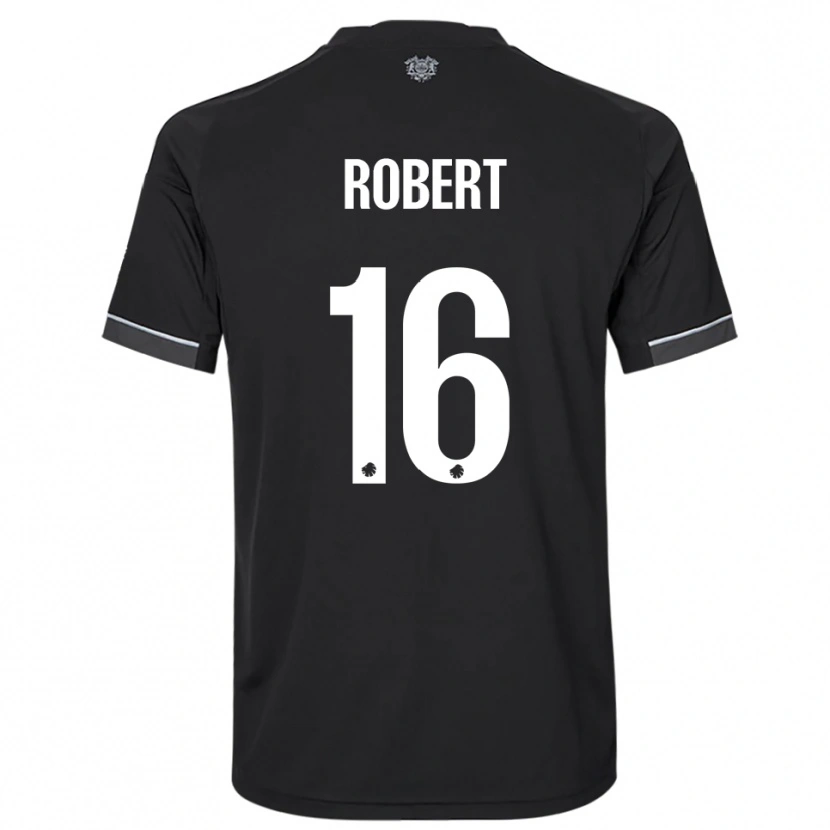 Danxen Criança Camisola Robert #16 Preto Branco Alternativa 2025/26 Camisa