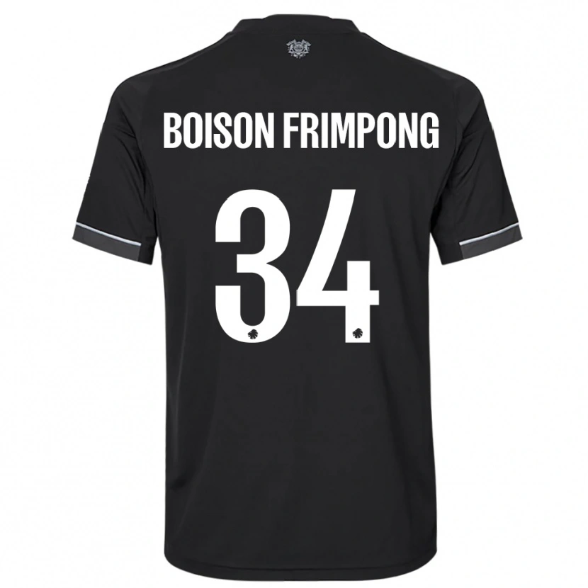 Danxen Criança Camisola David Boison Frimpong #34 Preto Branco Alternativa 2025/26 Camisa