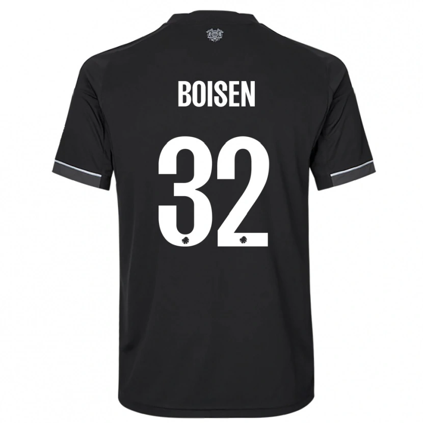 Danxen Criança Camisola Frederikke Boisen #32 Preto Branco Alternativa 2025/26 Camisa