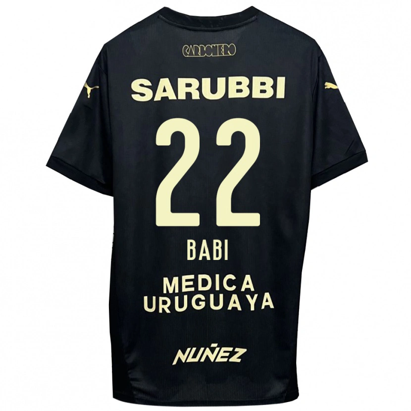 Danxen Criança Camisola Matheus Babi #22 Preto Dourado Alternativa 2025/26 Camisa