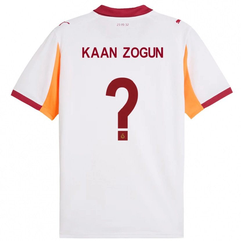 Danxen Criança Camisola Mehmet Kaan Zogun #0 Branco Vermelho Alternativa 2025/26 Camisa