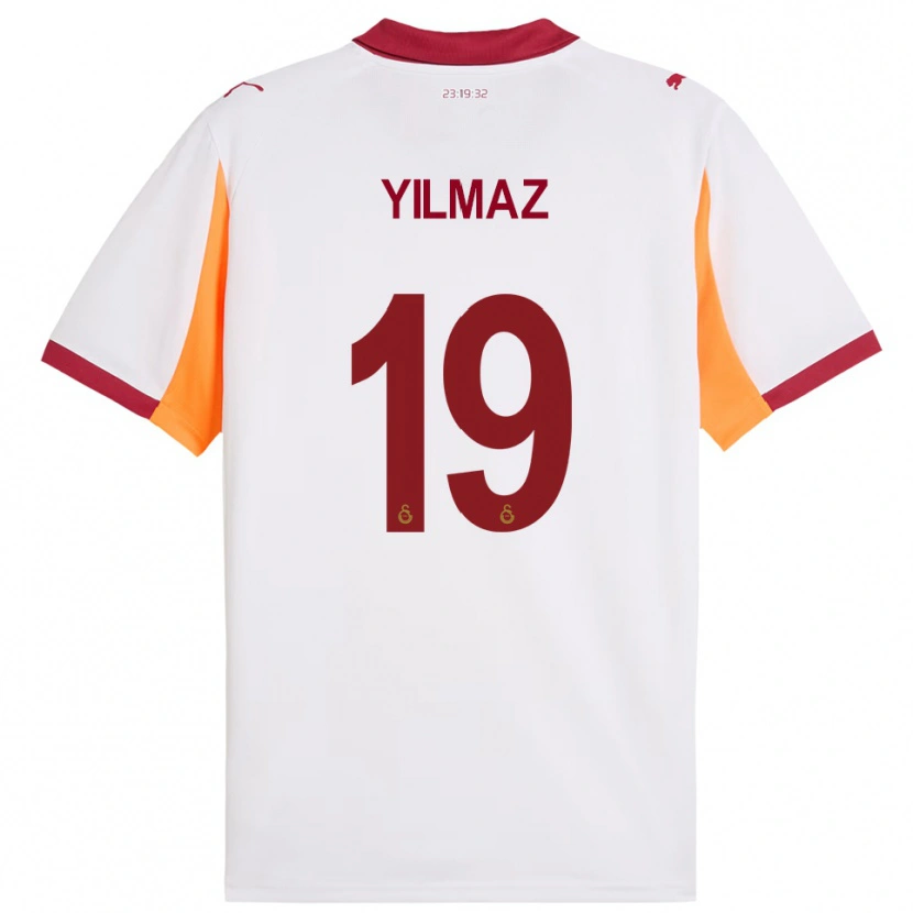 Danxen Criança Camisola Zehra Yılmaz #19 Branco Vermelho Alternativa 2025/26 Camisa