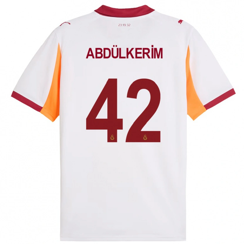 Danxen Criança Camisola Abdülkerim Bardakcı #42 Branco Vermelho Alternativa 2025/26 Camisa