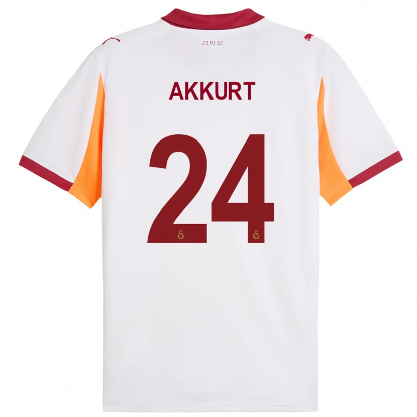 Danxen Criança Camisola Arzu Akkurt #24 Branco Vermelho Alternativa 2025/26 Camisa