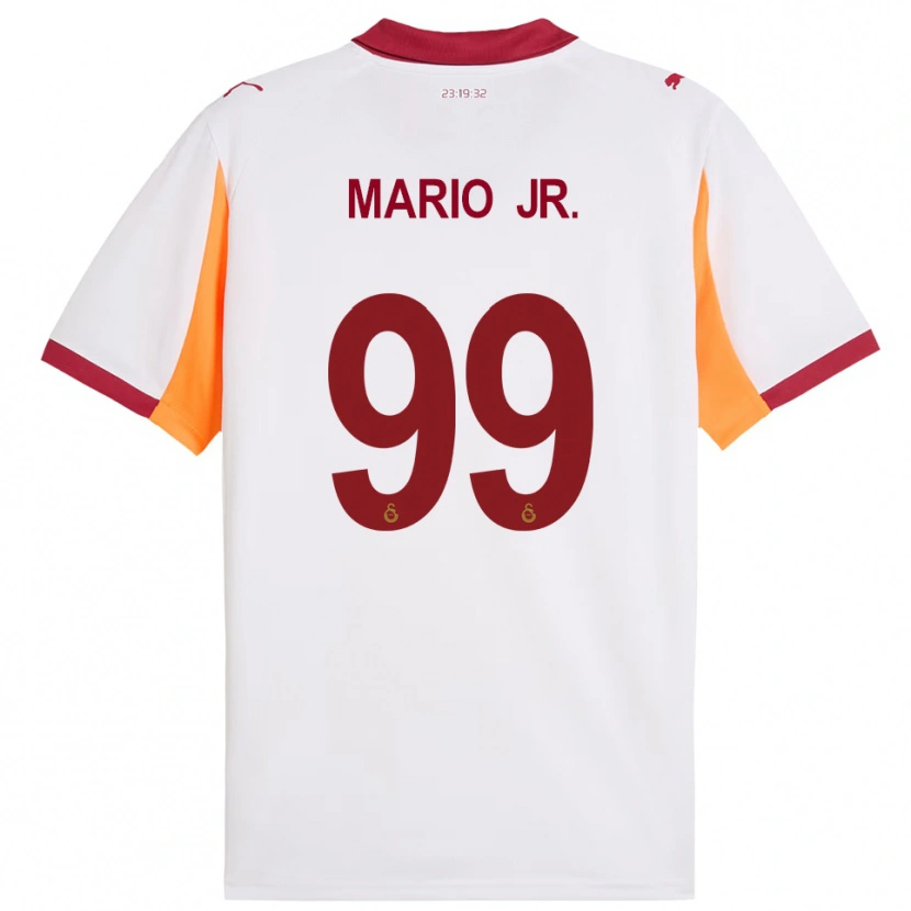 Danxen Criança Camisola Mario Lemina #99 Branco Vermelho Alternativa 2025/26 Camisa