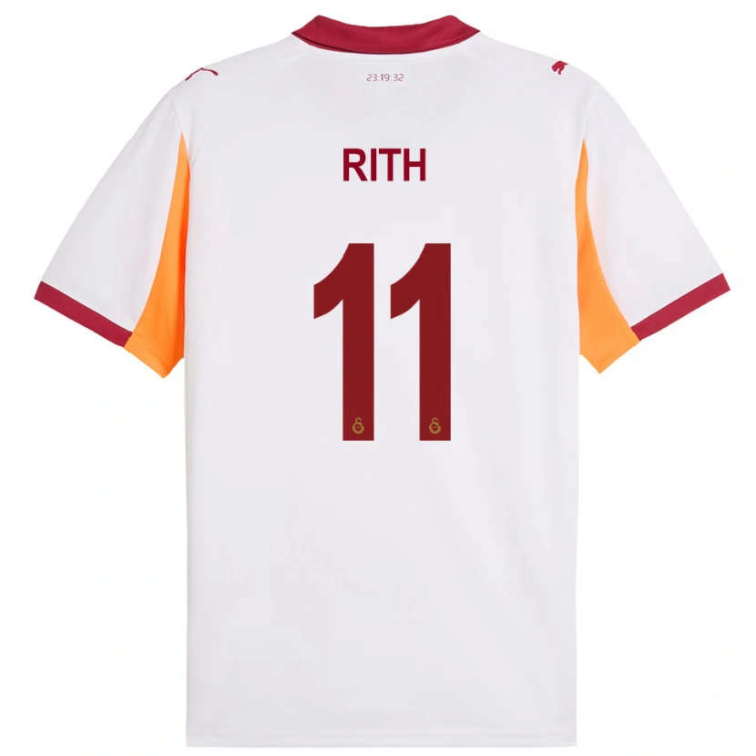 Danxen Criança Camisola Monique Rith #11 Branco Vermelho Alternativa 2025/26 Camisa