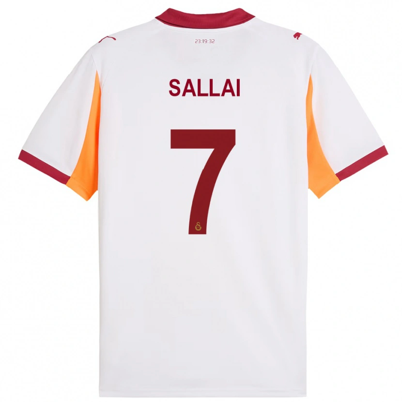 Danxen Criança Camisola Roland Sallai #7 Branco Vermelho Alternativa 2025/26 Camisa