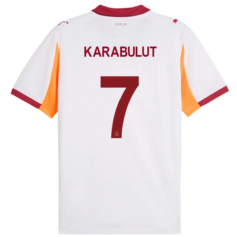 Danxen Criança Camisola Arzu Karabulut #7 Branco Vermelho Alternativa 2025/26 Camisa