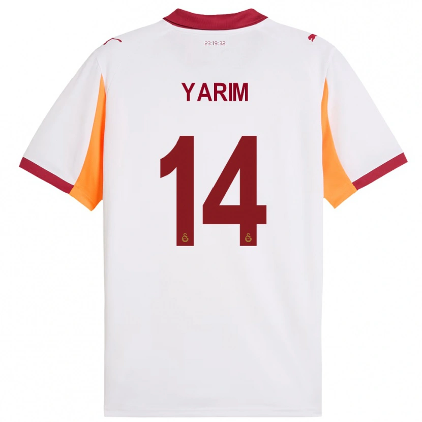 Danxen Criança Camisola Esra Yarım #14 Branco Vermelho Alternativa 2025/26 Camisa