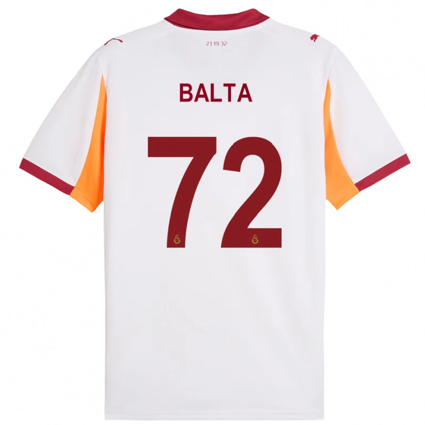 Danxen Criança Camisola Çağrı Balta #72 Branco Vermelho Alternativa 2025/26 Camisa