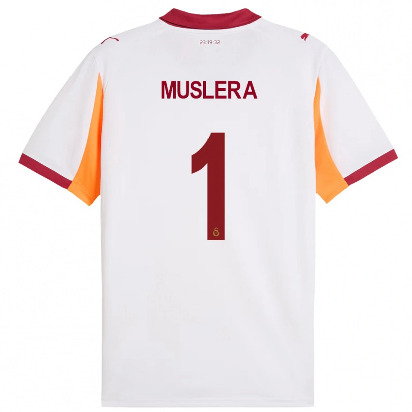 Danxen Criança Camisola Fernando Muslera #1 Branco Vermelho Alternativa 2025/26 Camisa