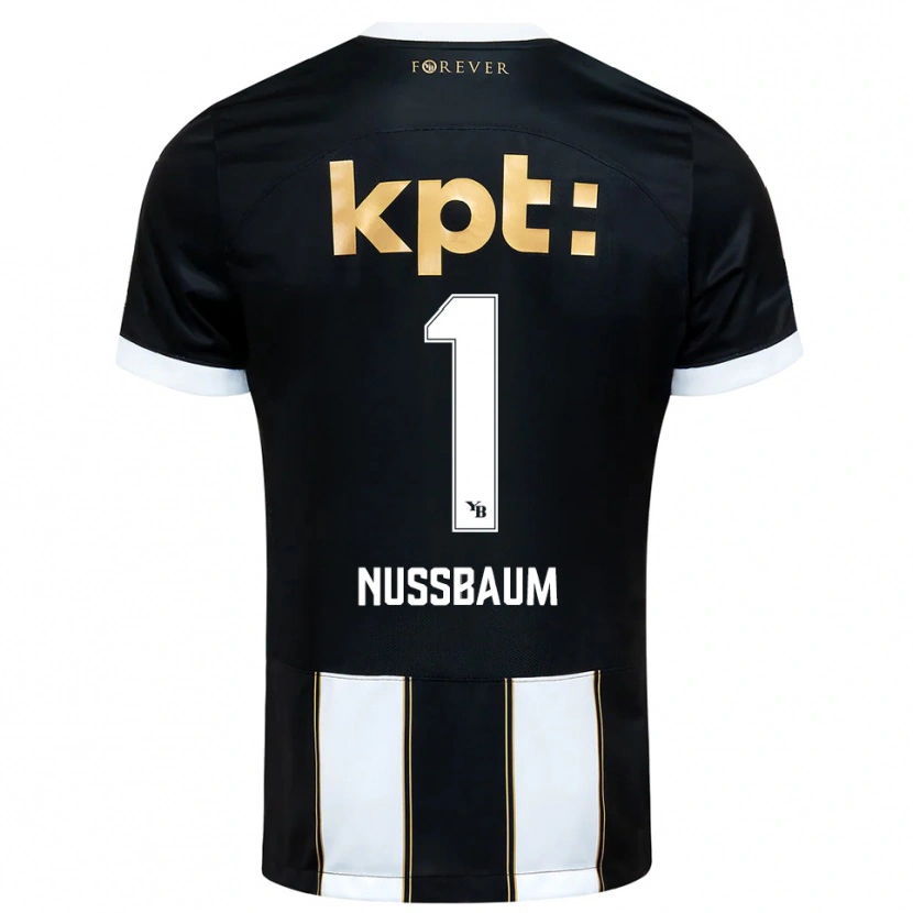 Danxen Criança Camisola Ramon Nussbaum #1 Preto Branco Alternativa 2025/26 Camisa