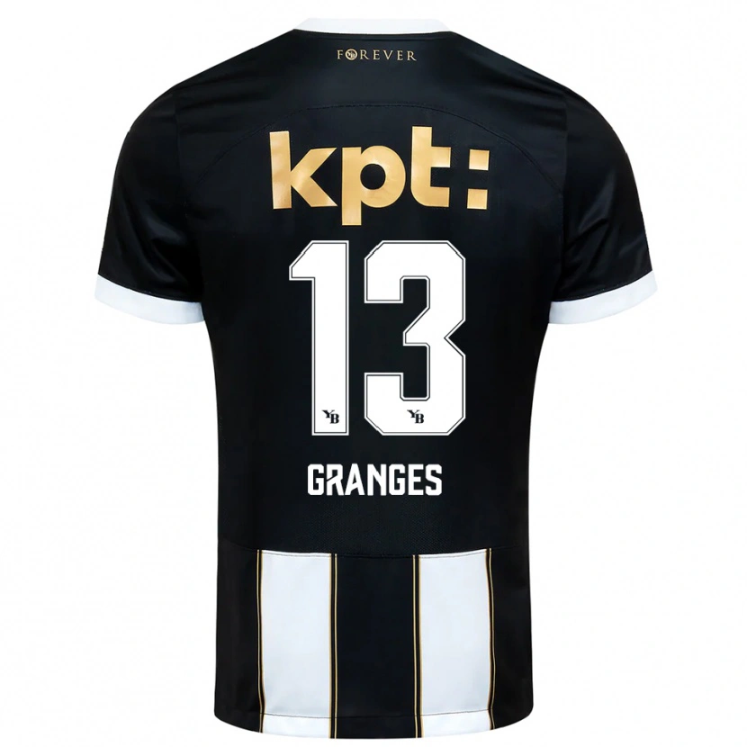 Danxen Criança Camisola Malaurie Granges #13 Preto Branco Alternativa 2025/26 Camisa