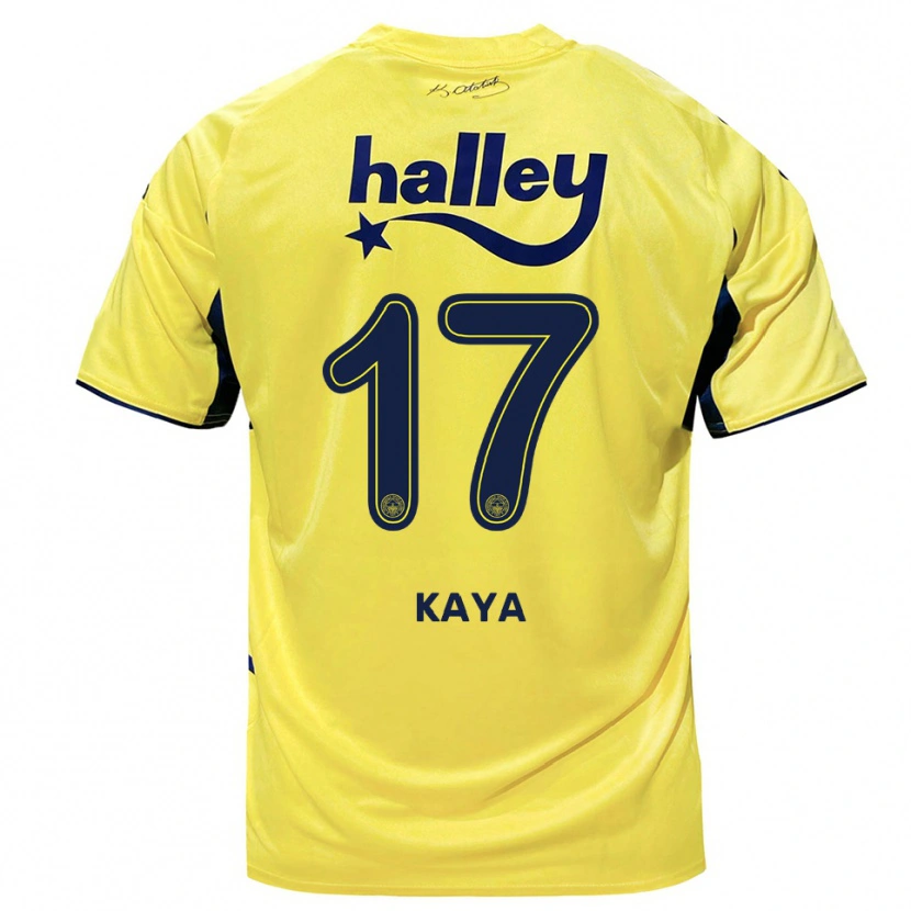 Danxen Criança Camisola İpek Kaya #17 Amarelo Marinho Alternativa 2025/26 Camisa