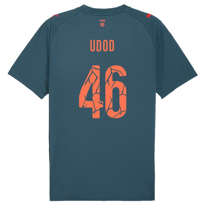 Danxen Criança Camisola Danylo Udod #46 Marinho Vermelho Alternativa 2025/26 Camisa