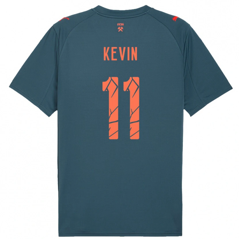 Danxen Criança Camisola Kevin #11 Marinho Vermelho Alternativa 2025/26 Camisa
