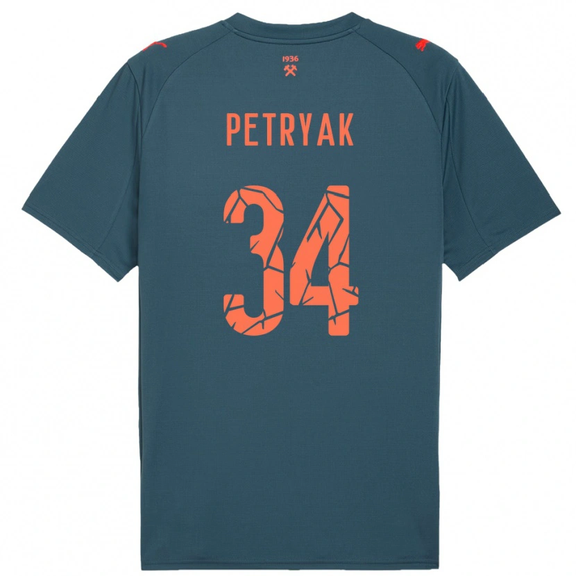 Danxen Criança Camisola Ivan Petryak #34 Marinho Vermelho Alternativa 2025/26 Camisa